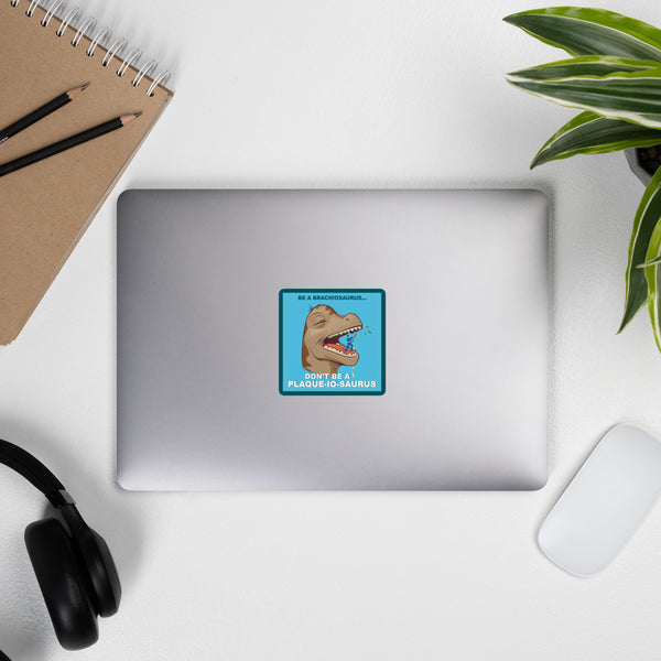 Plaque-io-Saurus Sticker