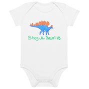 Organic Cotton Steg-A-Saurus Baby Onesie