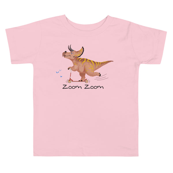 Scooter Triceratops Kid's Cotton T-Shirt
