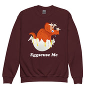 Egg-Scuse Me! Kids Cotton Sweatshirt