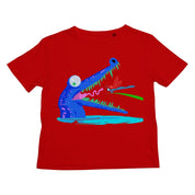 Dinostorus Croc-Teeth Kids Tee Red