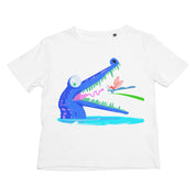 Dinostorus Croc-Teeth Kids Tee White
