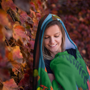 Dinosaurs in the Forest Hooded Blanket